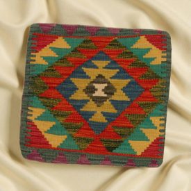 Orientalska blazina Kilim 40x40 ročno tkana prevleka za vzglavnik