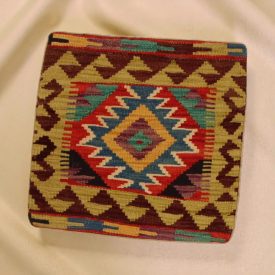 Orientalska blazina Kilim 40x40 ročno tkana prevleka za vzglavnik