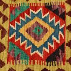 Orientalska blazina Kilim 40x40 ročno tkana prevleka za vzglavnik