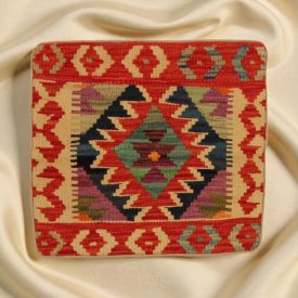 Orientalska blazina Kilim 40x40 ročno tkana prevleka za vzglavnik