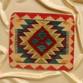 Orientalska blazina Kilim 40x40 ročno tkana prevleka za vzglavnik