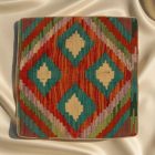 Kilim dekorativna blazina 45x45 ročno tkani prevleka za vzglavnik