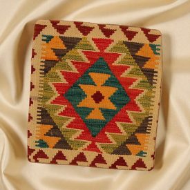   Kilim dekorativna blazina 45x45 ročno tkani prevleka za vzglavnik