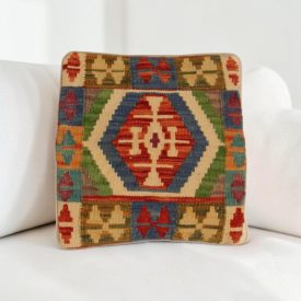 Orientalska dekorativna blazina 40x40 ročno tkana prevleka za blazino iz kilima