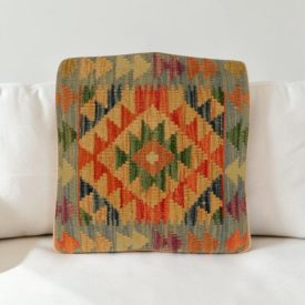 Kilimska dekorativna blazina 40x40 ročno tkana prevleka za blazino