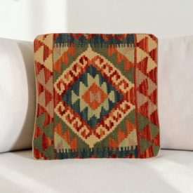 Kilimska dekorativna blazina 40x40 ročno tkana prevleka za blazino