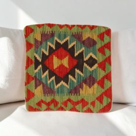 Kilimska dekorativna blazina 40x40 ročno tkana prevleka za blazino