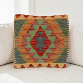 Kilim blazina 40x40 ročno tkana prevleka za blazino