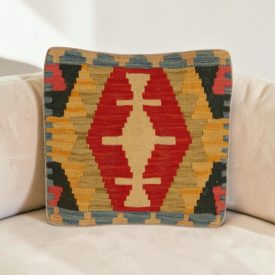 Kilim blazina 40x40 ročno tkana prevleka za blazino