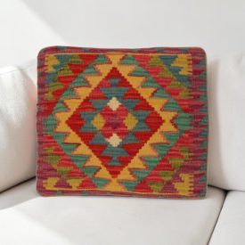 Kilim blazina 40x40 ročno tkana prevleka za blazino