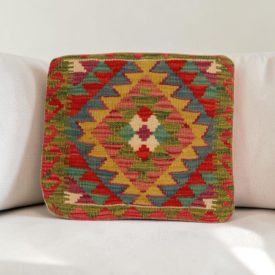 Kilim blazina 40x40 ročno tkana prevleka za blazino
