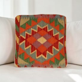 Kilim blazina 40x40 ročno tkana prevleka za blazino