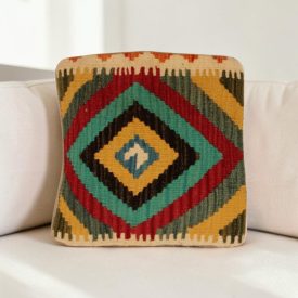 Kilim blazina 40x40 ročno tkana prevleka za blazino