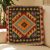 Prevleka za blazino afgan kilim 50x50 ročno tkana blazina