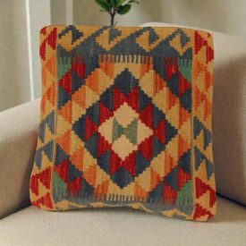 Kilim dekorativna blazina 50x50 ročno tkana prevleka za blazino