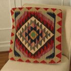 Prevleka za blazino afgan kilim 50x50 ročno tkana blazina