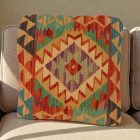 Ročno tkana prevleka za blazino 50x50 Kilimski dekorativna blazina