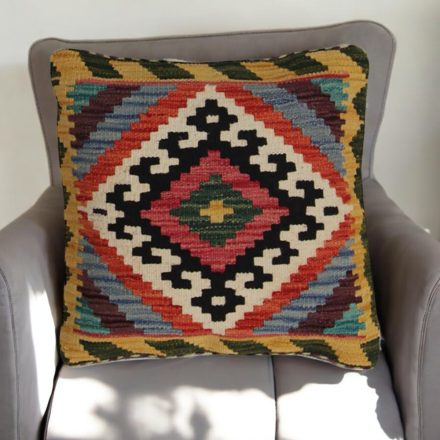 Ročno tkana prevleka za vzglavnik Kilim 45x45 afganski dekorativni vzglavnik