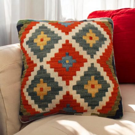 Kilim dekorativna blazina 45x45 ročno tkani prevleka za vzglavnik