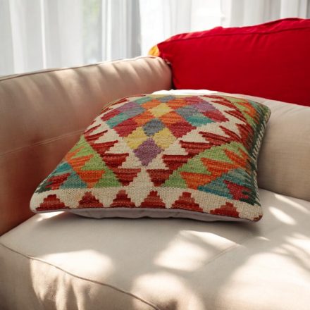 Kilim dekorativna blazina 45x45 ročno tkani prevleka za vzglavnik