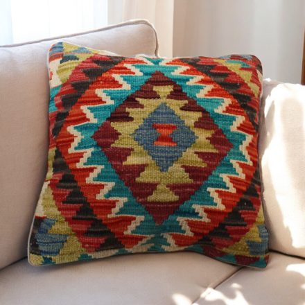 Orientalska blazina Kilim 40x40 ročno tkana prevleka za vzglavnik