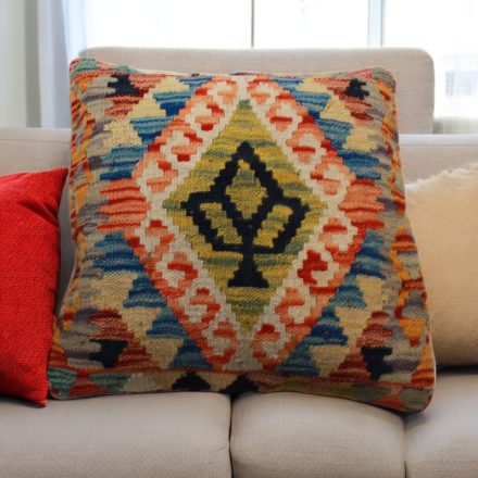 Ročno tkani blazina 45x45 Kilim prevleka za vzglavnik