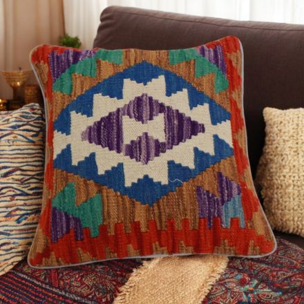 Kilim dekorativna blazina 45x45 ročno tkani prevleka za vzglavnik