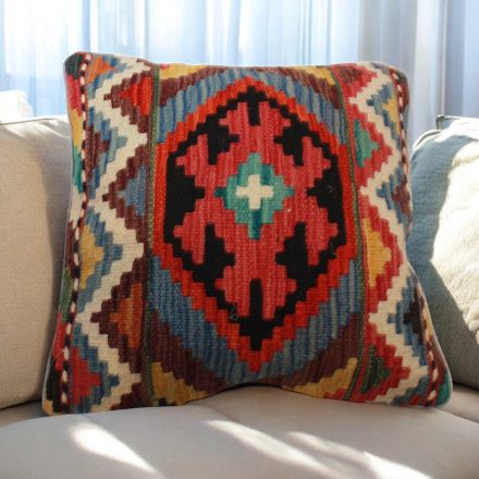 Kilim dekorativna blazina 45x45 ročno tkani prevleka za vzglavnik