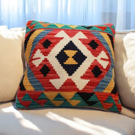 Kilim dekorativna blazina 45x45 ročno tkani prevleka za vzglavnik