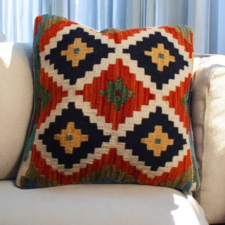 Kilim dekorativna blazina 45x45 ročno tkani prevleka za vzglavnik