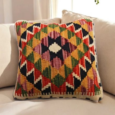 Kilim dekorativna blazina 45x45 ročno tkani prevleka za vzglavnik