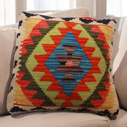 Orientalska blazina Kilim 40x40 ročno tkana prevleka za vzglavnik
