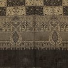 Eleganten moški in ženski šal 215x105 sivo-črn z avtentičnim vzorcem