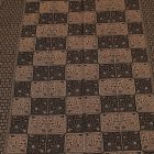 Eleganten ženski in moški šal 215x105 rjav z avtentičnim vzorcem
