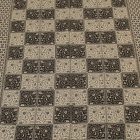 Eleganten moški in ženski šal 215x105 sivo-črn bombažni šal
