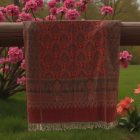 Velik šal bordo 215x105 velik ženski ruta za ramena