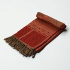 Ženski šal rdeč 215x105 eleganten ženska ruta za ramena