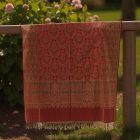 Ženski šal rdeč 215x105 eleganten ženska ruta za ramena