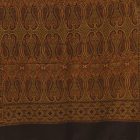 Šal črno-zlat 215x105 eleganten ženski šal iz bombaža