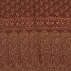 Eleganten ženski šal 215x105 bordo-bež z avtentičnim vzorcem