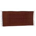 Eleganten ženski šal 215x105 bordo bombažna ruta