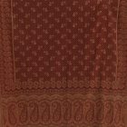 Eleganten ženski šal 215x105 bordo bombažna ruta