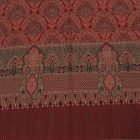 Eleganten ženski šal 215x105 bordo bombažna ruta