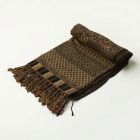 Eleganten šal temno zelen 215x105 tanek ženski šal