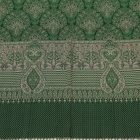 Orientalski šal 215x105 zeleni bombažni šal