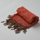 Ruta 215x105 velika rdeča ženski šal iz bombaža