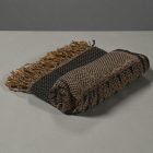 Velik šal 215x105 velik rjavo-modri ženski šal