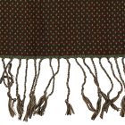 Ženski šal 215x105 zeleno-rjav eleganten ženski šal