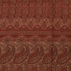 Šal rdeč 215x105 velik ženska ruta iz bombaža