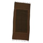 Eleganten ženski šal 215x105 temno zelen z avtentičnim vzorcem